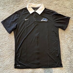 Nike Black Dri-Fit Polo Shirt with Blue Raider logo